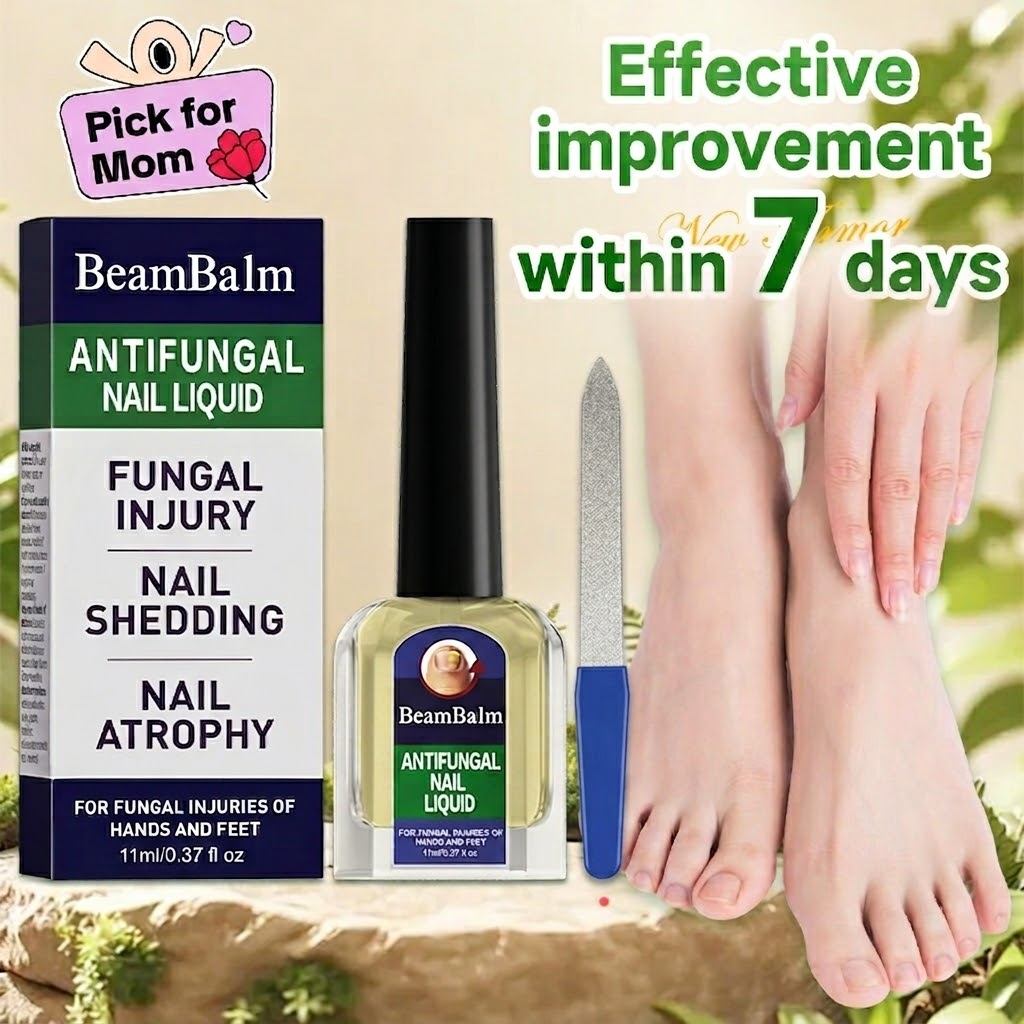 [Special effects] BeamBalm antifungal nail liquid Toenail Fungus Extra Strength,Antifungal Solution for Toenail or Fingernail, Triple ActionFormula for Remove Fungal, Repair and Renewal DamagedNails.