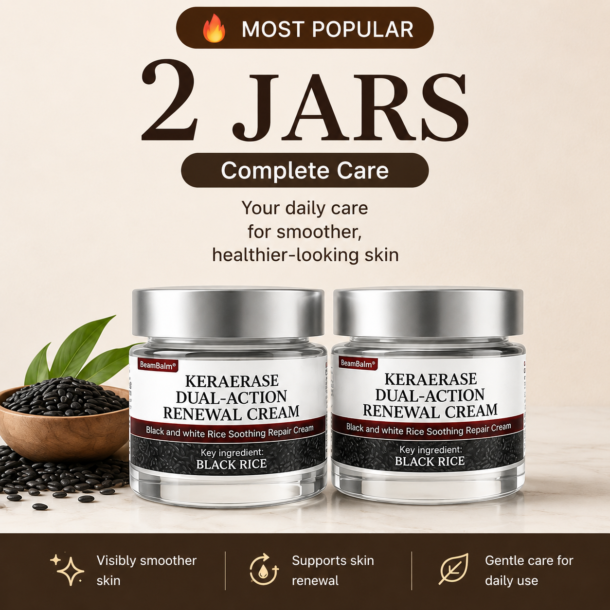BeamBalm® KeraErase Crema Renovadora de Doble Acción