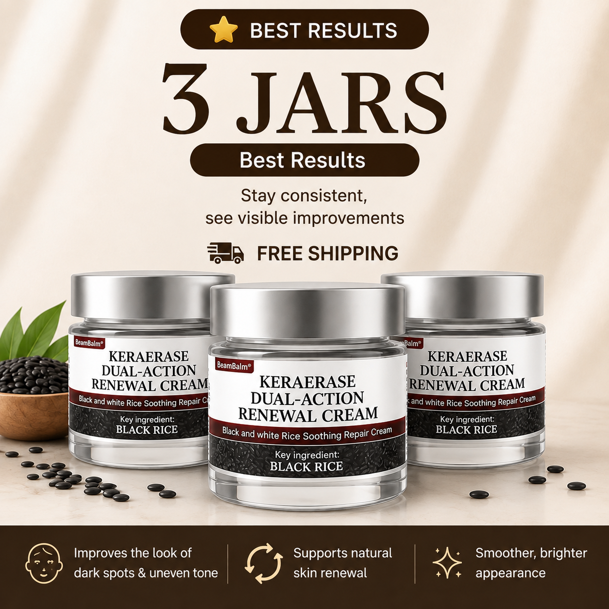 BeamBalm® KeraErase Crema Renovadora de Doble Acción