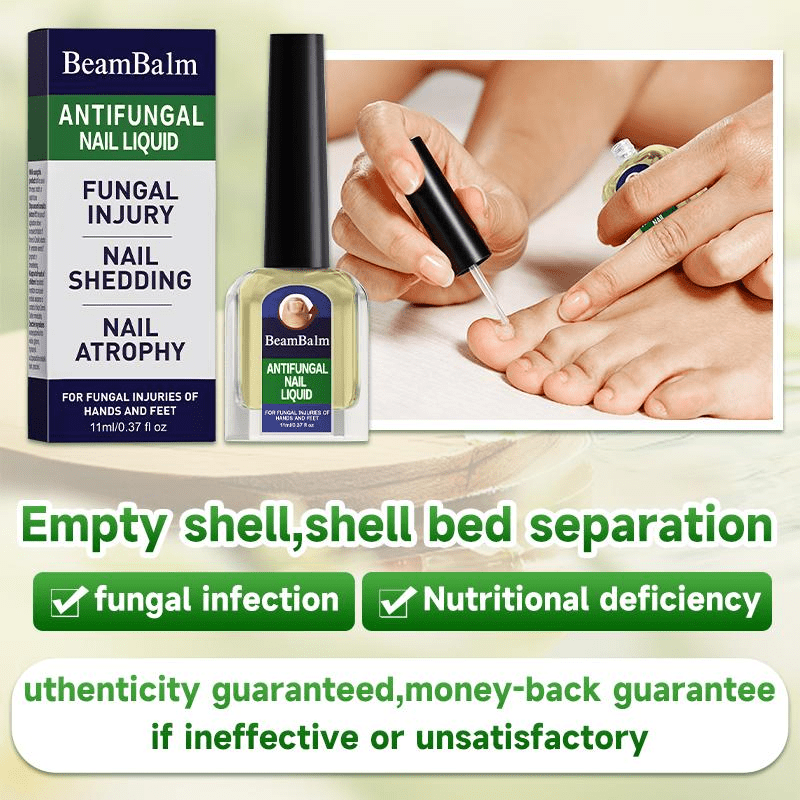 BeamBalm Antifungal Nail Liquid brush-on treatment for toenail fungus care