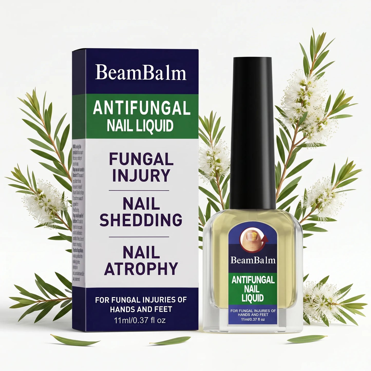BeamBalm Antifungal Nail Liquid antifungal nail treatment bottle and packaging
