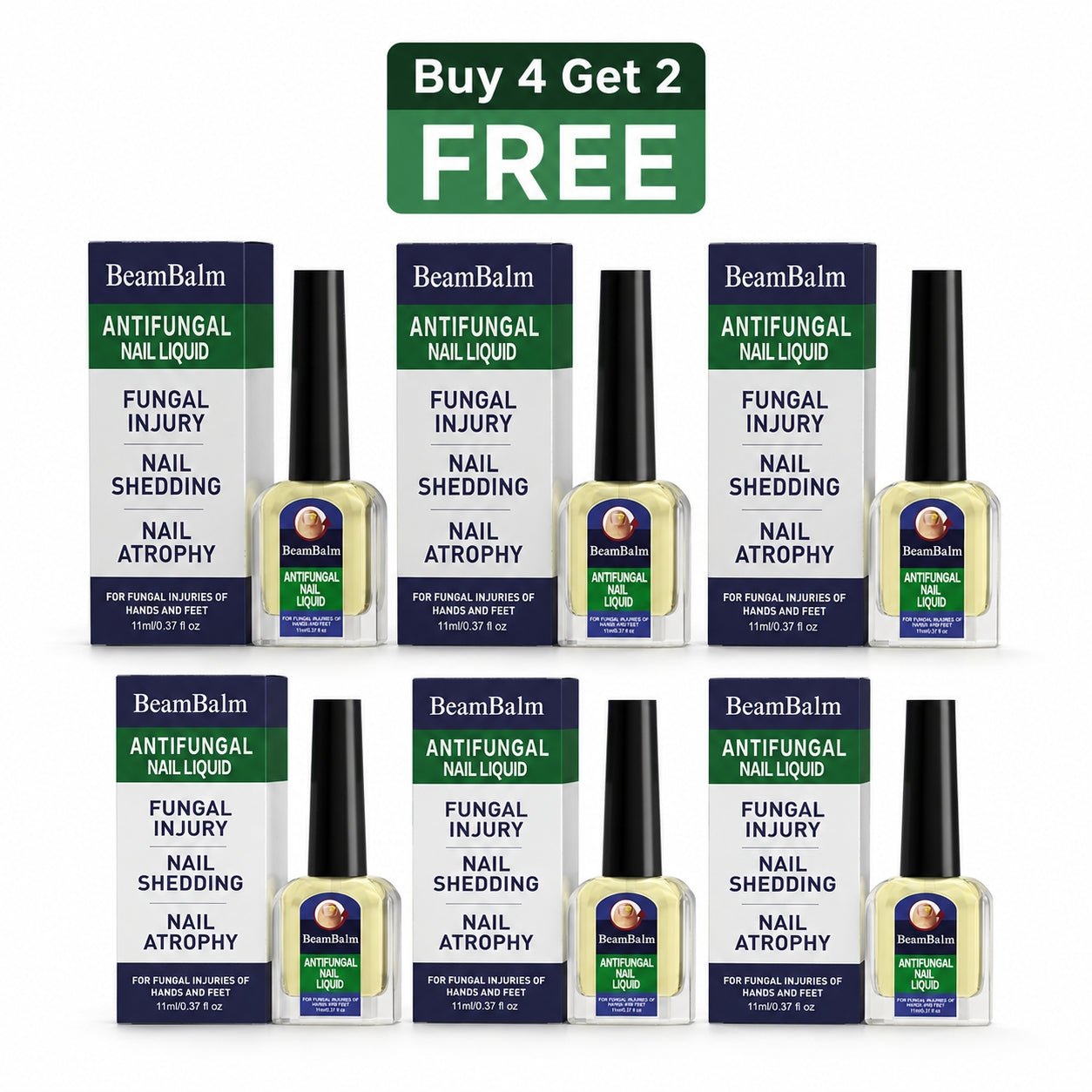 BeamBalm® Solución de tolnaftato para hongos en las uñas | Para uñas de manos y pies